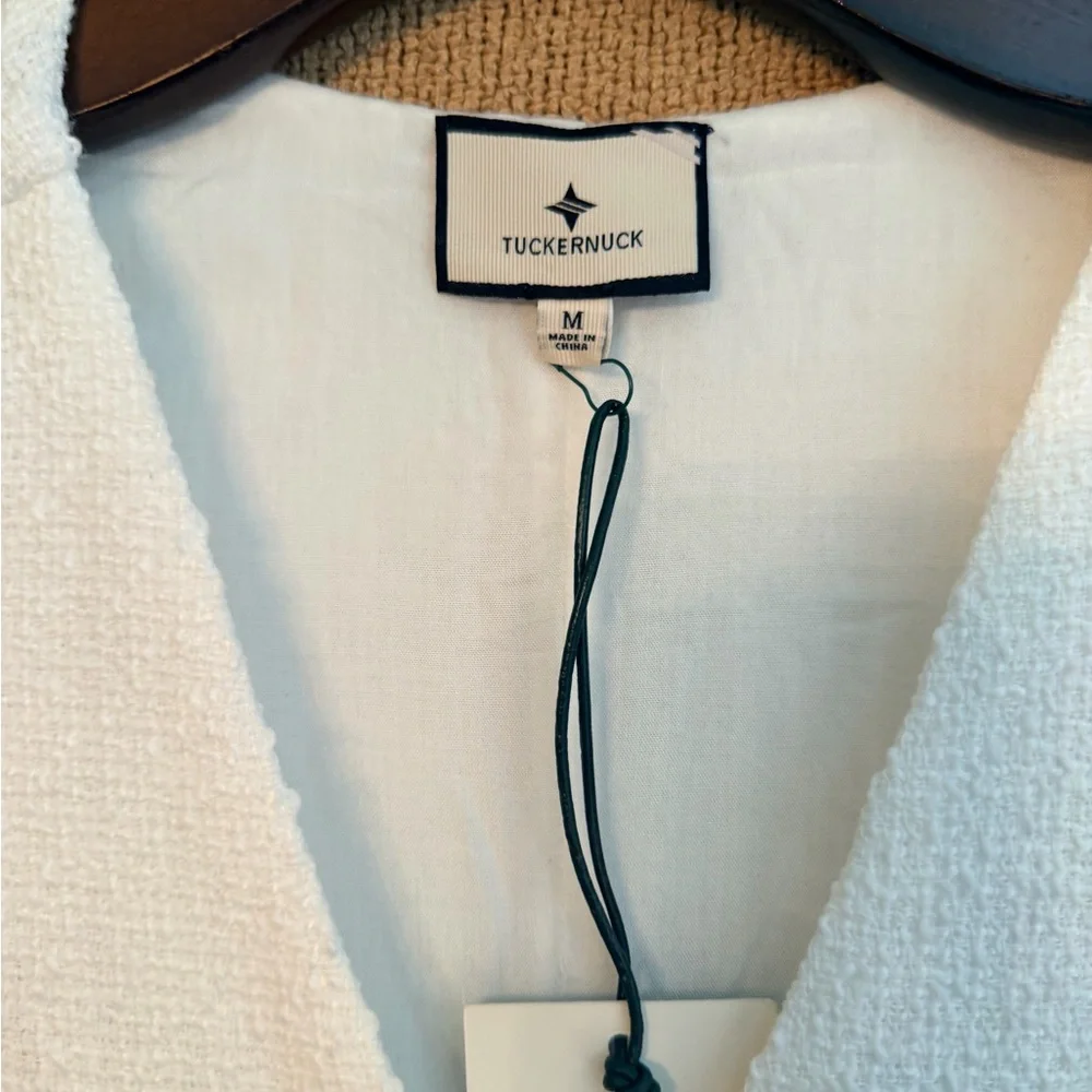 NWT Tuckernuck  White Textured Myla Romper size Medium NWT - Picture 5 of 13